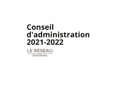Annonce du conseil d'administration 2021-2022 du Réseau des CCTT