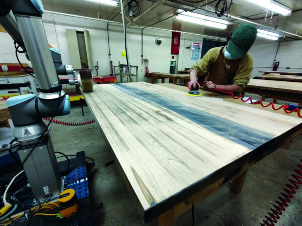 Sablage automatisé avec un robot