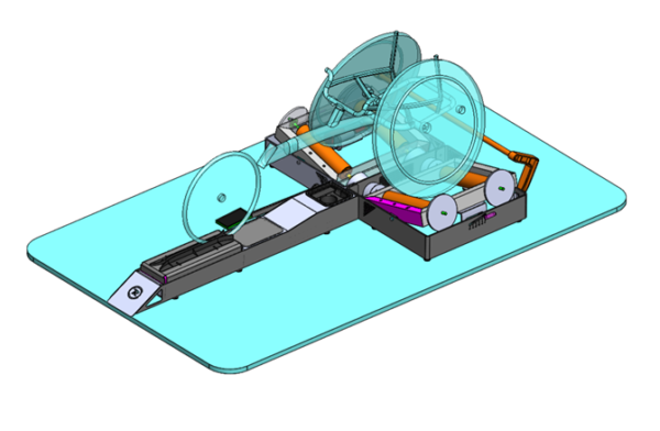 Rouleau d'entraînement adapté pour la course en fauteuil roulant