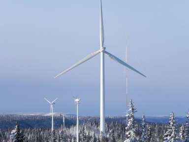 Un éolienne représentant les sources d'énergies renouvelables
